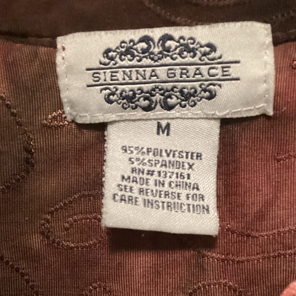 Elegant Tie-Dye Blouse with Stud Accents by Sienna Grace. Junior M. (C5) - Picture 2 of 6